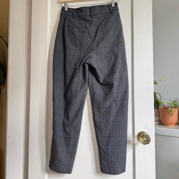 Aritzia Wilfred Plaid Tie Front Trousers NO BELT - Picture 6 of 8